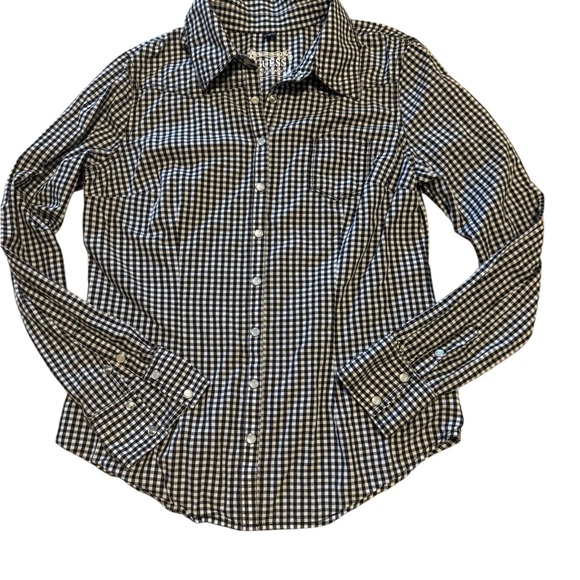 Guess Women’s Western Cut Pearl Button up Shirt - Picture 1 of 4